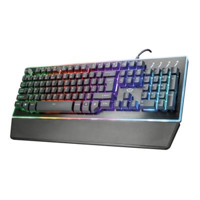 Trust GXT 860 Thura Tastatur USB Nordisch Schwarz