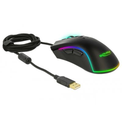 DeLOCK 12670 Maus rechts USB Typ-A Optisch 10000 DPI