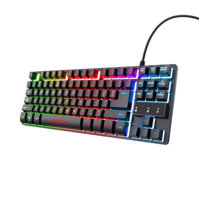 Trust GXT 833 Thado TKL Tastatur USB QWERTZ Ungarisch Schwarz