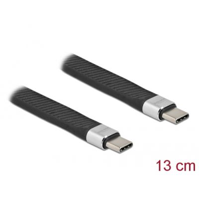 DeLOCK 86939 USB Kabel 0,13 m USB 3.2 Gen 2 (3.1 Gen 2) USB C Schwarz