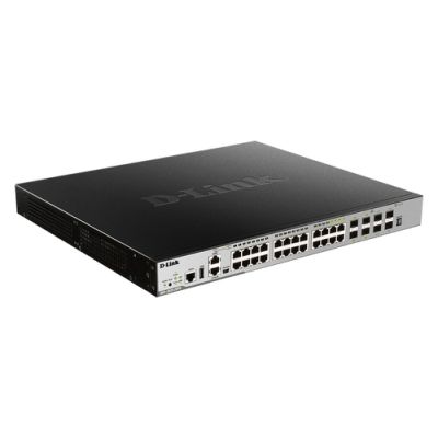 D-Link DGS-3630-28PC/SI Netzwerk-Switch Managed L3 Gigabit Ethernet (10/100/1000) Power over Ethernet (PoE) Schwarz, Grau