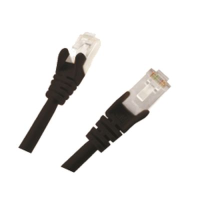 M-Cab CAT6 Netzwerkkabel, S-FTP, PIMF, halogenfrei, 1GB, 10.0m, schwarz