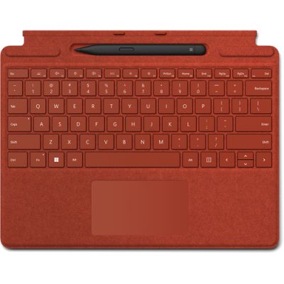 Microsoft Signature with Slim Pen 2 Rot Microsoft Cover port QWERTZ Deutsch