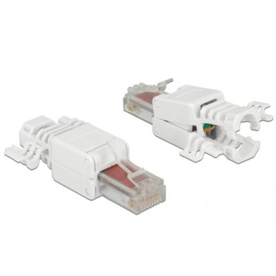 DeLOCK 86416 Drahtverbinder RJ-45 Weiß