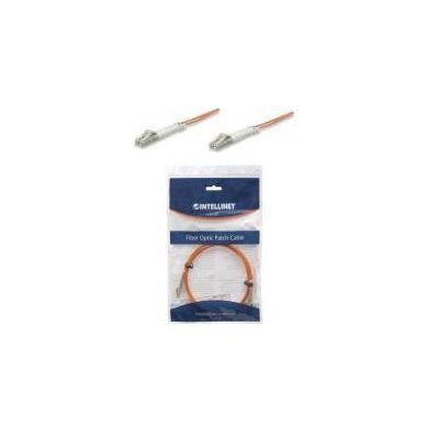 Intellinet Glasfaser LWL-Anschlusskabel, Duplex, Multimode, LC/LC, 50/125 µm, OM2, 3 m, orange