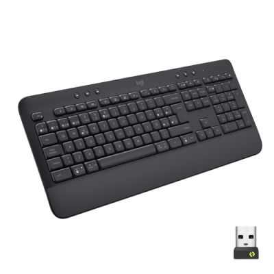 Logitech Signature K650 Tastatur RF Wireless + Bluetooth QWERTY Spanisch Graphit