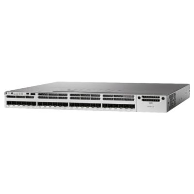 Cisco Catalyst WS-C3850-24XU-L Netzwerk-Switch Managed 10G Ethernet (100/1000/10000) Schwarz, Grau