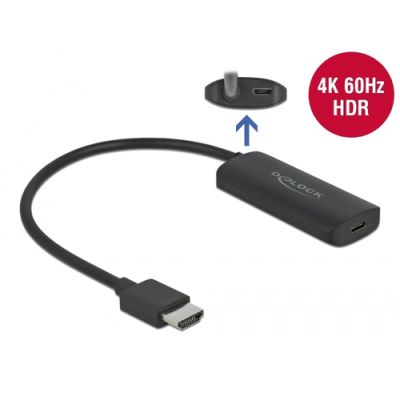 DeLOCK 63251 Videokabel-Adapter HDMI Typ A (Standard) USB Typ-C Schwarz