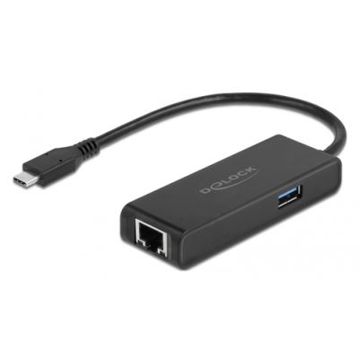 DeLOCK USB Type-C™ Adapter zu 2,5 Gigabit LAN mit USB Typ-A Buchse