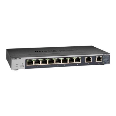 NETGEAR GS110EMX Managed L2 10G Ethernet (100/1000/10000) Schwarz