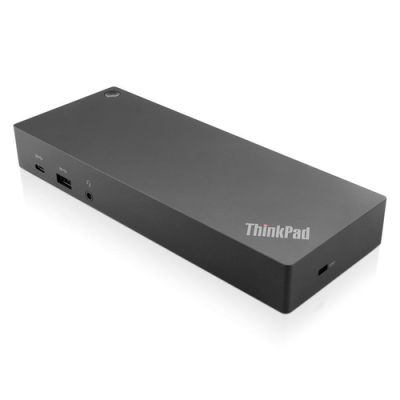 Lenovo 40AF0135UK laptop-dockingstation & portreplikator Kabelgebunden USB 3.2 Gen 1 (3.1 Gen 1) Type-C Schwarz