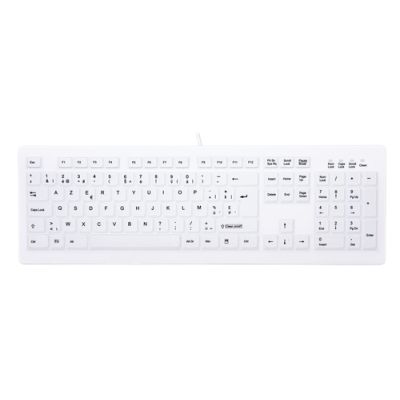CHERRY AK-C8100F-U1-W/BE Tastatur USB AZERTY Belgisch Weiß