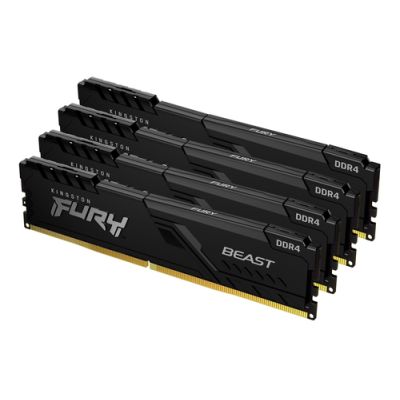 Kingston Technology FURY 64GB 2666MT/s DDR4 CL16 DIMM (4er-Kit) Beast Black