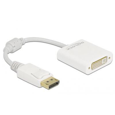 DeLOCK 61010 Videokabel-Adapter 0,15 m DisplayPort DVI-D Weiß