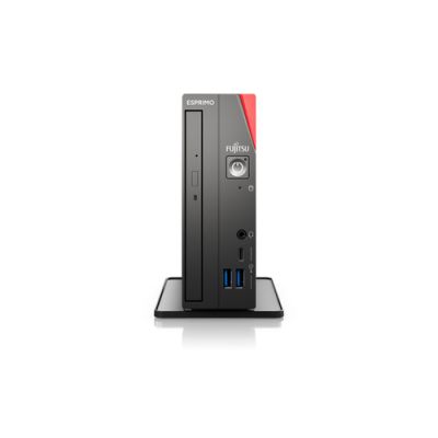 Fujitsu ESPRIMO G6012 Intel® Core™ i3 i3-12100 8 GB DDR4-SDRAM 256 GB SSD Windows 11 Pro UCFF Mini-PC Schwarz, Rot
