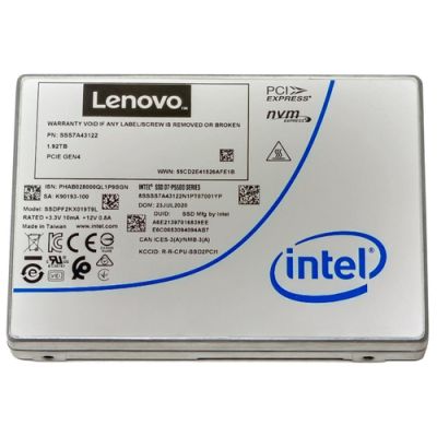 Lenovo 4XB7A17145 Internes Solid State Drive U.2 1,92 TB PCI Express 4.0 TLC 3D NAND NVMe