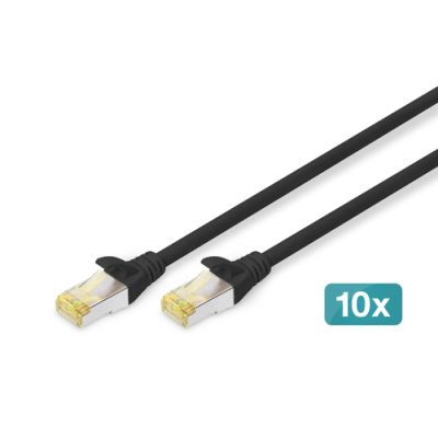 Digitus CAT 6A S/FTP Patchkabel, 10 Stück