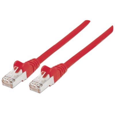 Intellinet Premium Netzwerkkabel, Cat6a, S/FTP, 100% Kupfer, Cat6a-zertifiziert, LS0H, RJ45-Stecker/RJ45-Stecker, 30,0 m, rot