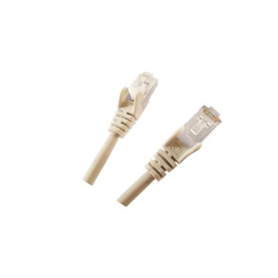 M-Cab CAT6A Flachpatchkabel U-FTP, 10GB, CU, grau, 0.50m
