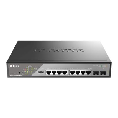 D-Link DSS-200G-10MPP/E Netzwerk-Switch Managed L2 Gigabit Ethernet (10/100/1000) Power over Ethernet (PoE) 1U Grau