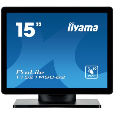iiyama ProLite T1521MSC-B2 Computerbildschirm 38,1 cm (15") 1024 x 768 Pixel XGA LED Touchscreen Tisch Schwarz