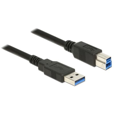 DeLOCK 85066 USB Kabel 1 m USB 3.2 Gen 1 (3.1 Gen 1) USB A USB B Schwarz