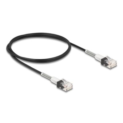 DeLOCK 80389 Netzwerkkabel Schwarz 1 m Cat6a U/UTP (UTP)