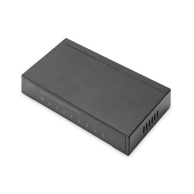 Digitus 8-Port Gigabit Switch, Desktop, Unmanaged, Metallgehäuse