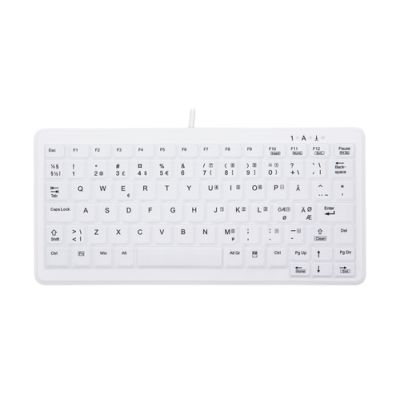 CHERRY AK-C4110 Tastatur USB QWERTY Norwegisch Weiß