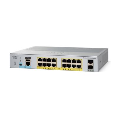 Cisco Catalyst 2960L-16PS-LL Managed L2 Gigabit Ethernet (10/100/1000) Power over Ethernet (PoE) 1U Grau