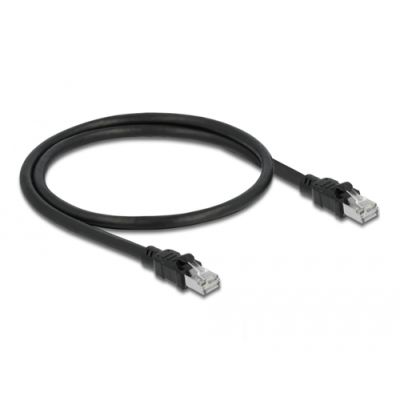 DeLOCK 80112 Netzwerkkabel Schwarz 0,5 m Cat6a F/UTP (FTP)