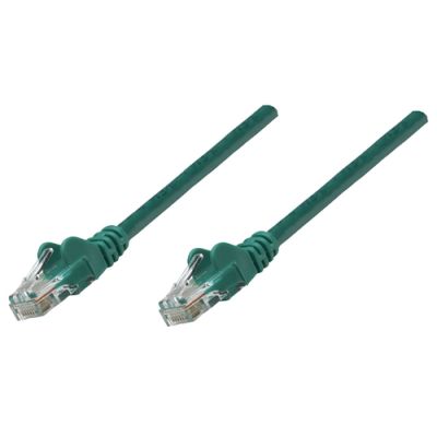 Intellinet Netzwerkkabel, Cat5e, SF/UTP, CCA, Cat5e-kompatibel, RJ45-Stecker/RJ45-Stecker, 0,25 m, grün