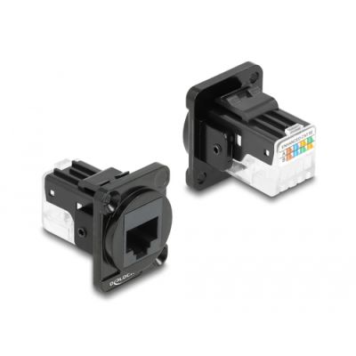 DeLOCK 87817 Drahtverbinder RJ-45 Schwarz
