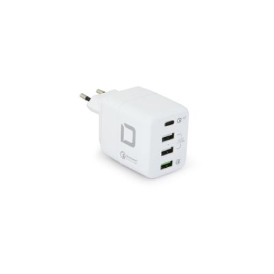 DICOTA D31722 Ladegerät für Mobilgeräte Universal Weiß AC Drinnen