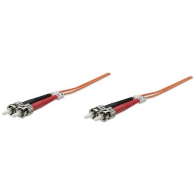 Intellinet Glasfaser LWL-Anschlusskabel, Duplex, Multimode, ST/ST, 62,5/125 µm, OM1, 5 m, orange