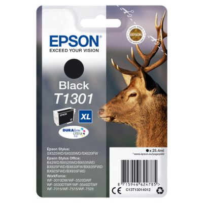 Epson Stag Singlepack Black T1301 DURABrite Ultra Ink