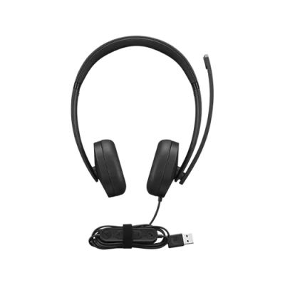 Lenovo 4XD1P83425 Kopfhörer & Headset Kabelgebunden Kopfband Anrufe/Musik USB Typ-A Schwarz