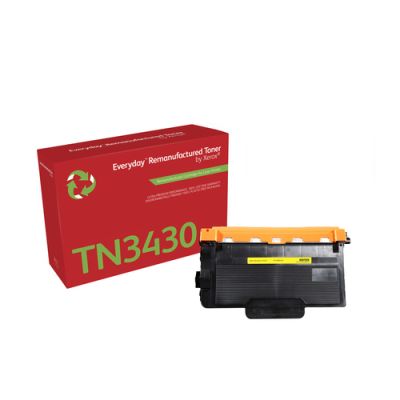 Everyday Wiederaufbereiteter Schwarz Toner von Xerox für Brother TN3430, Standard kapazität