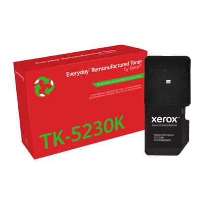 Everyday Wiederaufbereiteter Everyday™ Schwarz wiederaufbereiteter Toner von Xerox, kompatibel mit Kyocera TK-5230K, Standardkapazität