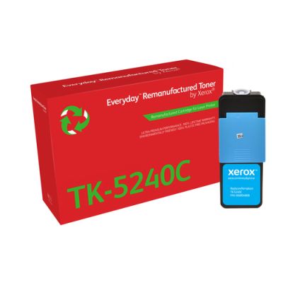 Everyday Wiederaufbereiteter Everyday™ Cyan wiederaufbereiteter Toner von Xerox, kompatibel mit Kyocera TK-5240C, Standardkapazität