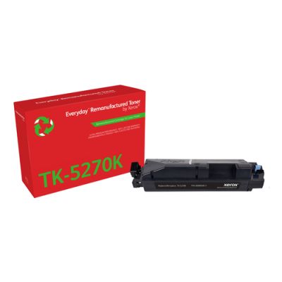 Everyday Wiederaufbereiteter Everyday™ Schwarz wiederaufbereiteter Toner von Xerox, kompatibel mit Kyocera TK-5270K, Standardkapazität