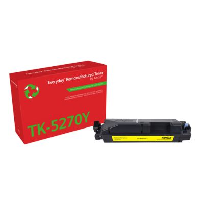 Everyday Wiederaufbereiteter Everyday™ Gelb wiederaufbereiteter Toner von Xerox, kompatibel mit Kyocera TK-5270Y, Standardkapazität