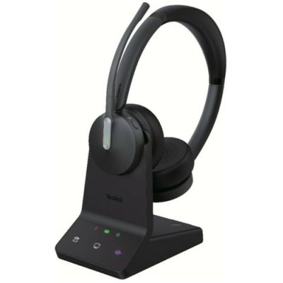 Yealink WH64 Hybrid Dual UC Kopfhörer Kabellos Kopfband Büro/Callcenter Mikro-USB Bluetooth Schwarz