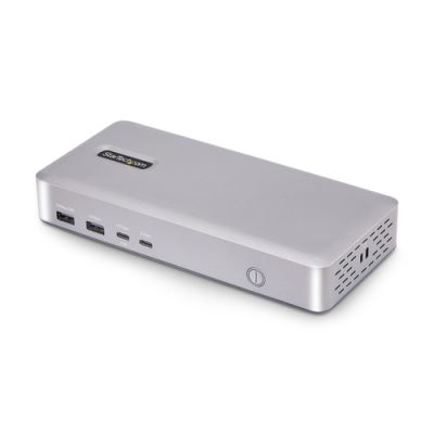 StarTech.com USB4 Docking Station, 40Gbps, 2x HDMI, 2x 4K 60Hz 4:4:4 (RGB) oder 2x 4K 120Hz 4:2:2 oder 1x 8K 60Hz, 6x USB, 2.5GbE, 100W PD, USB-C Notebook/Laptop Dockingstation mit Netzteil, Thunderbolt 4 & 3