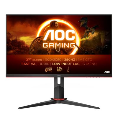 AOC G2 27G2ZN3/BK Computerbildschirm 68,6 cm (27") 1920 x 1080 Pixel Full HD LCD Schwarz, Rot