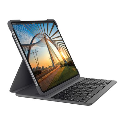 Logitech Slim Folio Pro f/ Pro12.9 Graphit Bluetooth QWERTY Italienisch