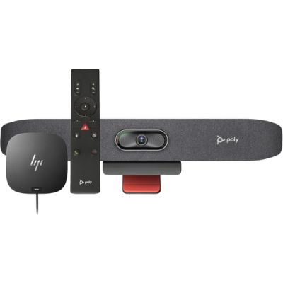 POLY Studio R30 USB Videoleiste und BT Remote mit HP USB-C Dockingstation G5 (ABB)
