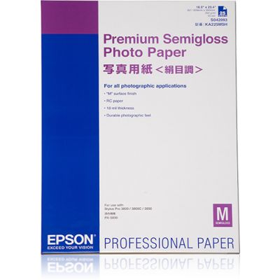 Epson Premium Semigloss Photo Paper, DIN A2, 250 g/m², 25 Blatt