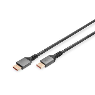 Digitus 16K DisplayPort Anschlusskabel, Version 2.1, 1m, 80G, schwarz