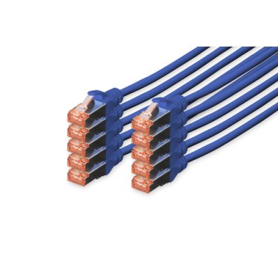 Digitus CAT 6 S/FTP Patchkabel, 10 Stück